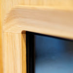 Close up detail of carved oak Luxury Photo Booth